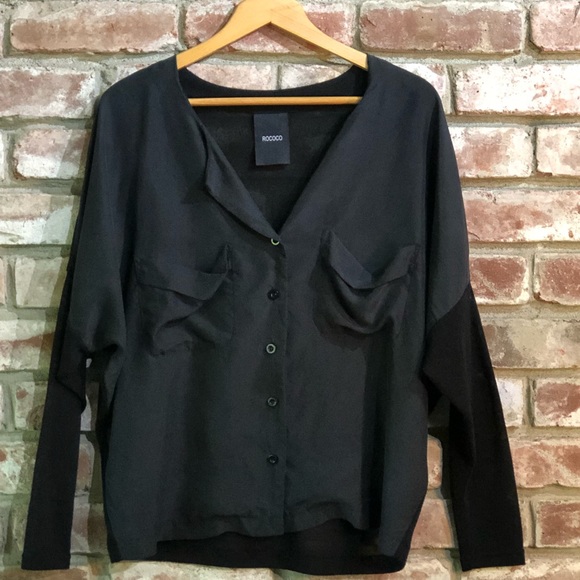 Pre❤️’d-Rococo Button Up Top - Picture 1 of 6